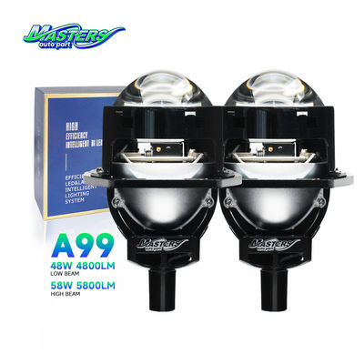comprar Masters A99 High Low Beam 58W 5800 Lumens 6000K DC9-16V Projector de 3 polegadas online manufacture