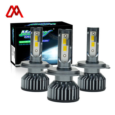 F2 75W 7500 Lumens 3000K Yellow 9004 9007 H4 H13 LED Headlights Bulbs